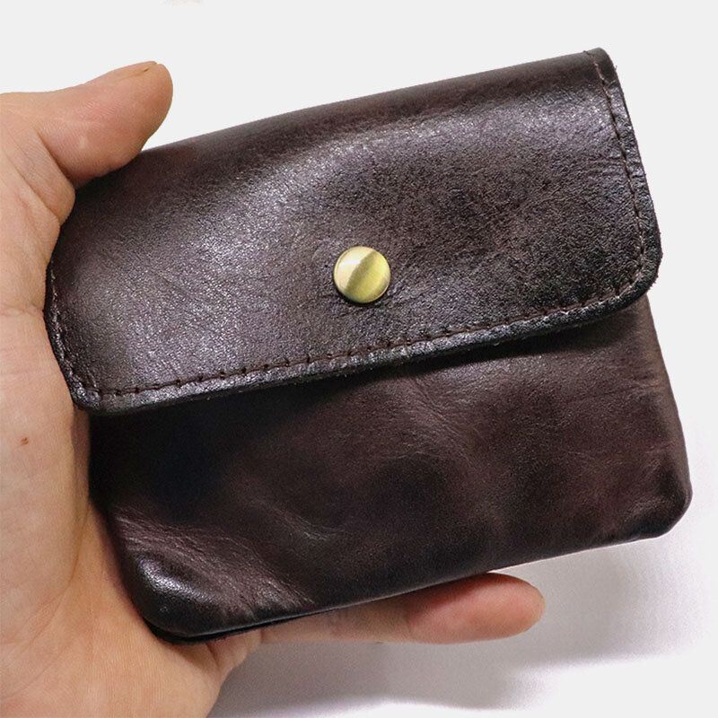 Miesten Unisex Aitoa Nahkaa Monikorttipaikkainen Korttikotelo Monitoiminen Kolikkokukkaro Lehmännahkainen Pieni Lompakko