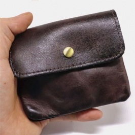 Miesten Unisex Aitoa Nahkaa Monikorttipaikkainen Korttikotelo Monitoiminen Kolikkokukkaro Lehmännahkainen Pieni Lompakko