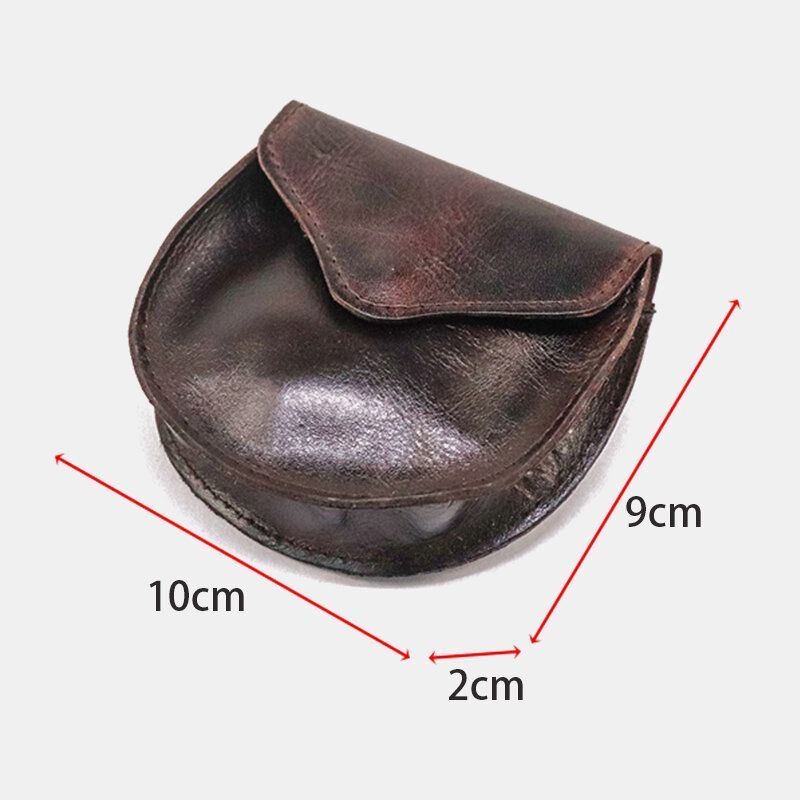 Miesten Yksivärinen Aitoa Nahkaa Oleva Lompakko Retro Iso Korttikotelo Money Clip Kolikkokukkaro