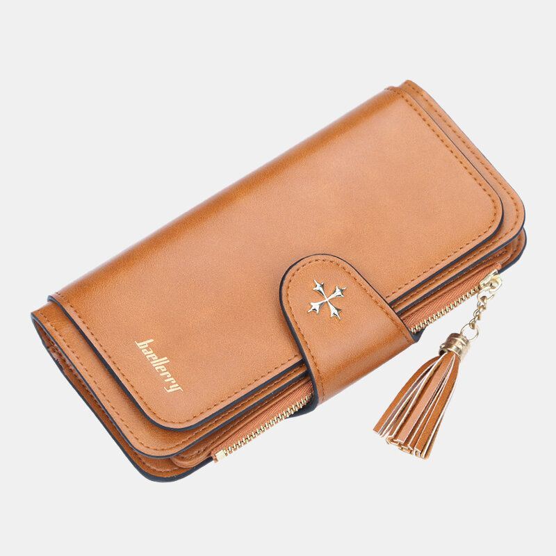 Multi-slots Long Wallet Card -puhelinteline -kukkaro Naisille