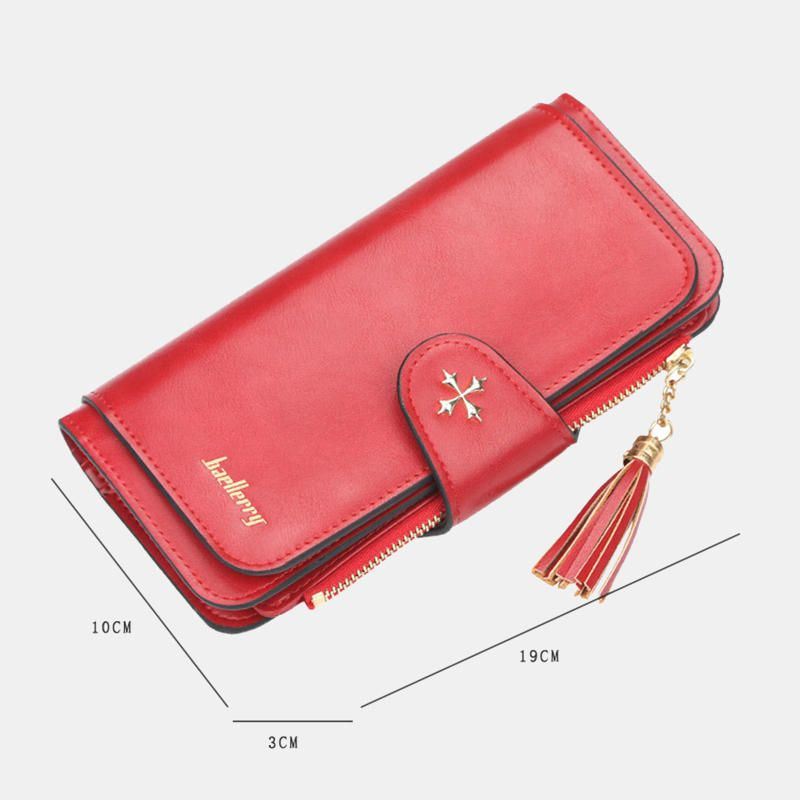 Multi-slots Long Wallet Card -puhelinteline -kukkaro Naisille