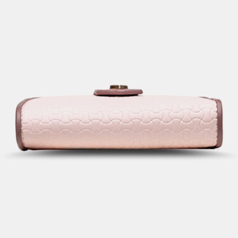 Naiset Wave Texture Pu Nahka Vetoketju Hasp Bifold Lompakko Monikorttipaikka Korttipidike Lyhyt Kolikko Kukkaro