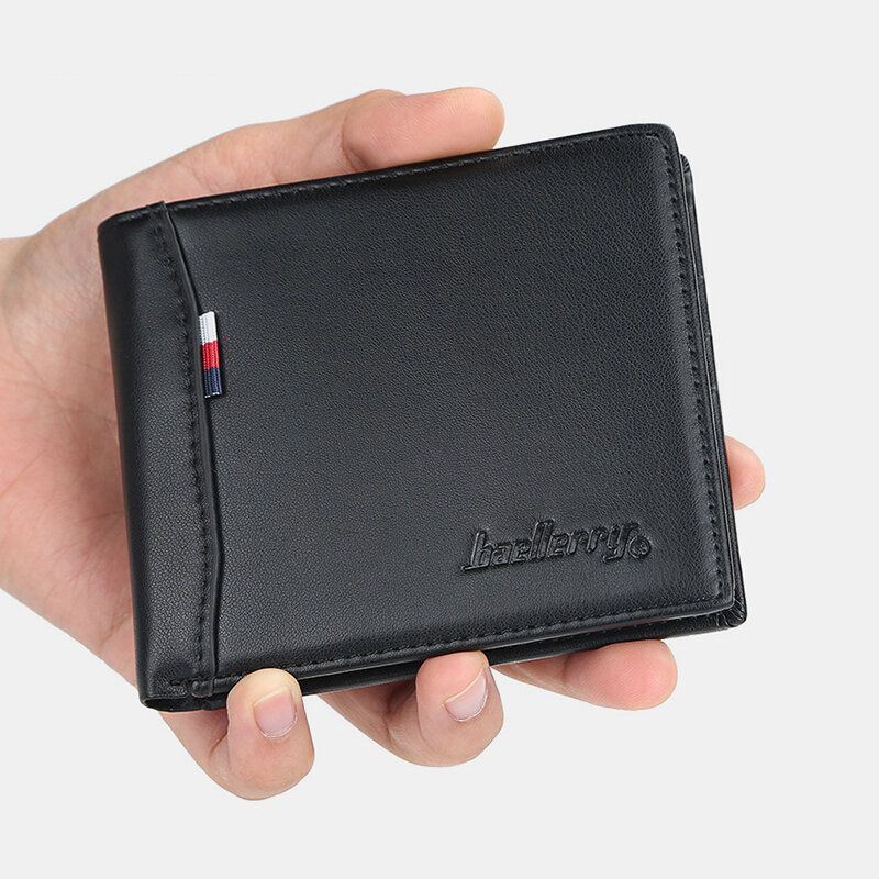 Pu-nahkainen Ohut Korttikorttikotelo Multi Card Slot Retro Business -nahkalompakko Miehille