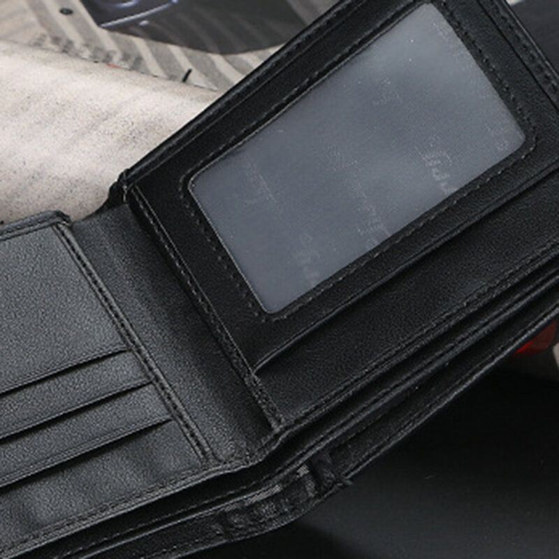Pu-nahkainen Ohut Korttikorttikotelo Multi Card Slot Retro Business -nahkalompakko Miehille