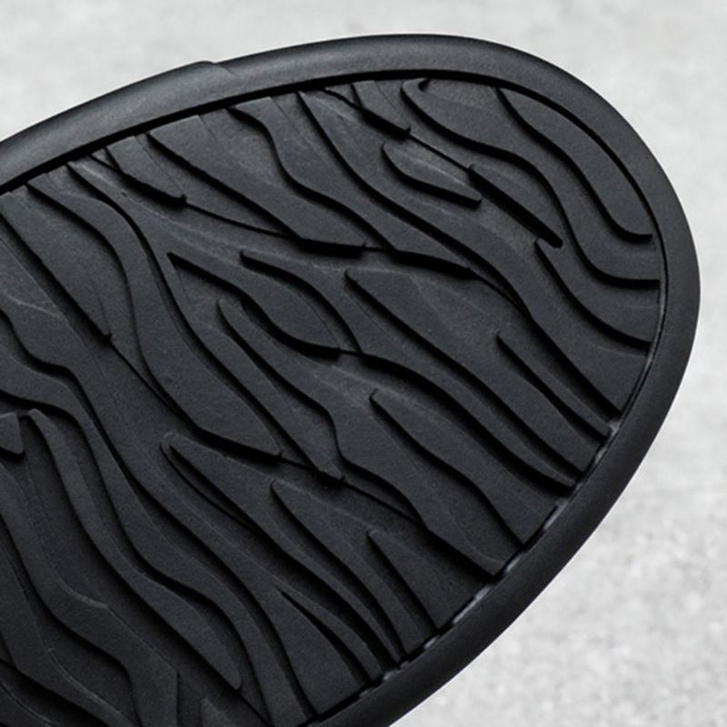 Miesten Aitoa Nahkaa Puhdasta Väriä Business Casual Flats