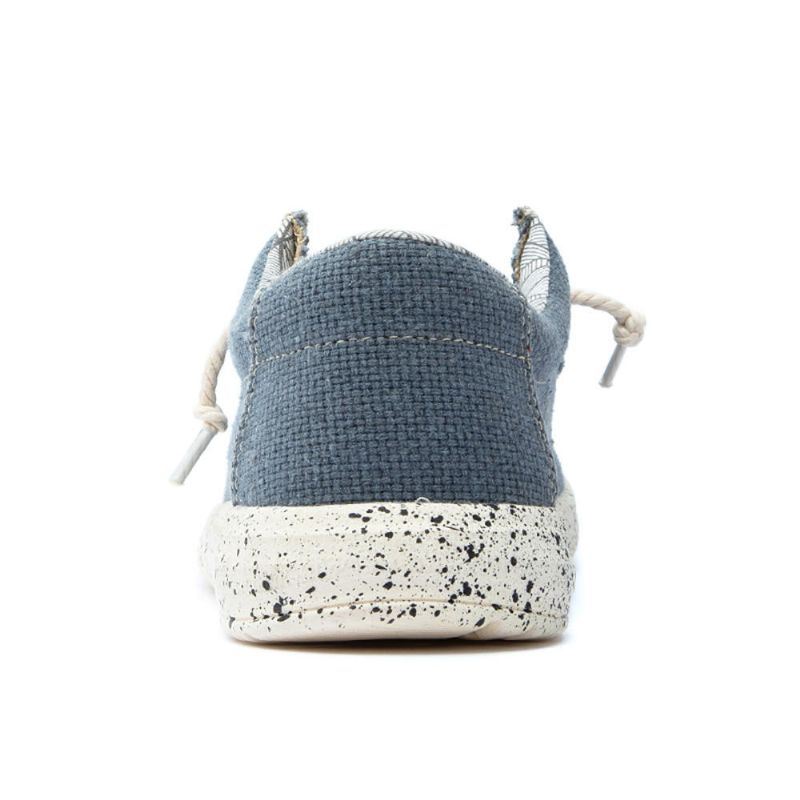 Miesten Canvas Casual Weave Pehmeäpohjaiset Kävelyloaferit