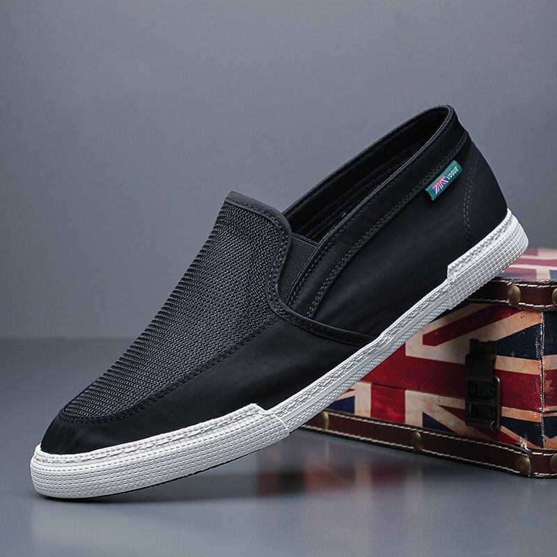 Miesten Hengittävä Ice Silk Liukumaton Mukava Pehmeä Pohja Slip Solid Casual Court Shoes