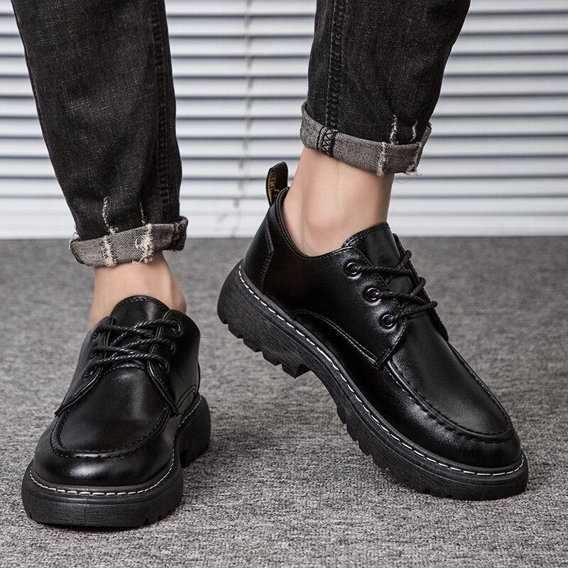 Miesten Mikrokuituliina Hengittävä Pehmeä Pohjahousut Klassiset Solid Business Casual Kengät