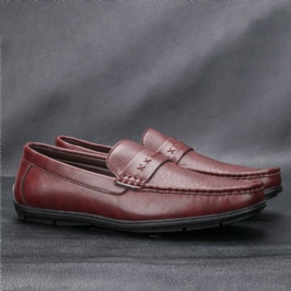 Miesten Mikrokuitunahka Hengittävä Pehmeä Pohja Mukavissa Vintage Casual -ajokengissä