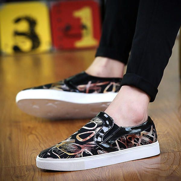 Uudet Miesten Tasaiset Muoti Canvas Ulkoilu Rento Slip On Pehmeät Mukavat Loafers Kengät