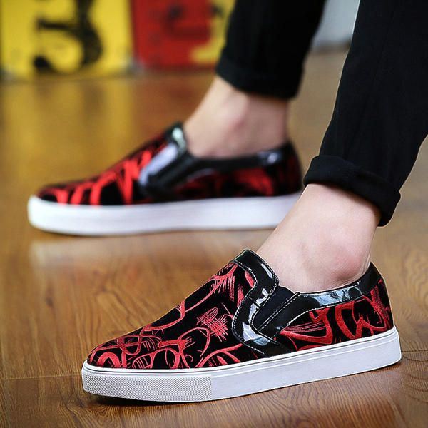 Uudet Miesten Tasaiset Muoti Canvas Ulkoilu Rento Slip On Pehmeät Mukavat Loafers Kengät