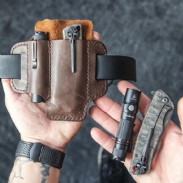 Miesten Aito Nahka Retro Mini Easy Carry Multitool Järjestäjä Vaihdelaukku Vyölaukku Vyölaukku Vyölenkillä