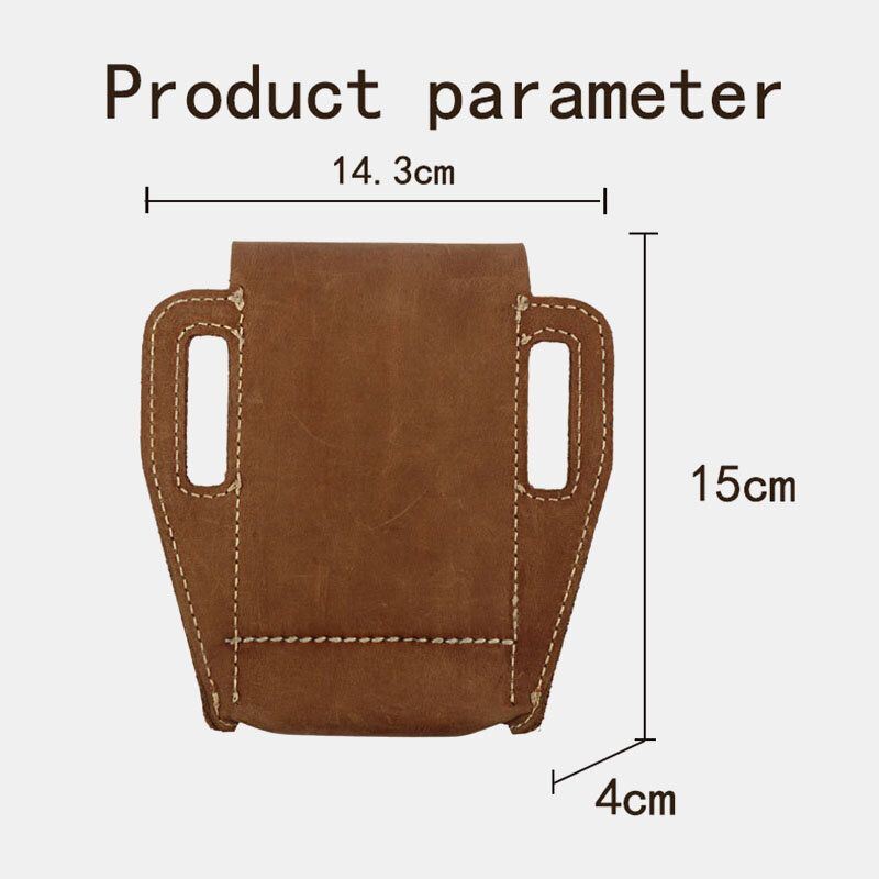 Miesten Aito Nahka Retro Outdoor Sport 6.3 Tuuman Puhelinlaukku Vyölenkillä