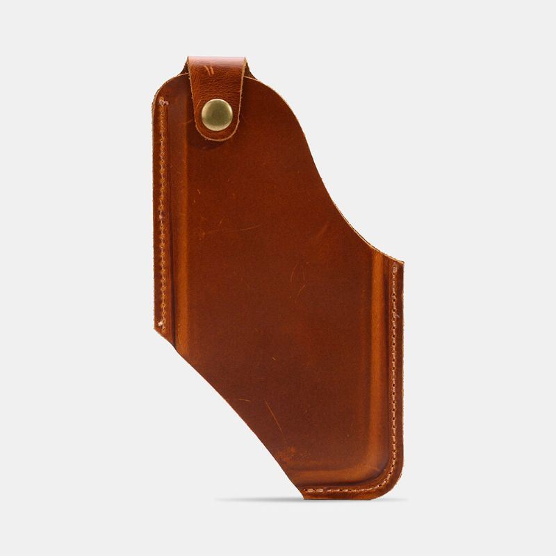 Miesten Aitoa Nahkaa 4.7-5.8 Tuuman Puhelinlaukku Vyötärölaukku Easy Carry Edc-laukku Ulkokäyttöön