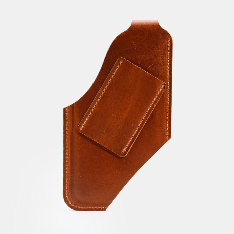 Miesten Aitoa Nahkaa 4.7-5.8 Tuuman Puhelinlaukku Vyötärölaukku Easy Carry Edc-laukku Ulkokäyttöön