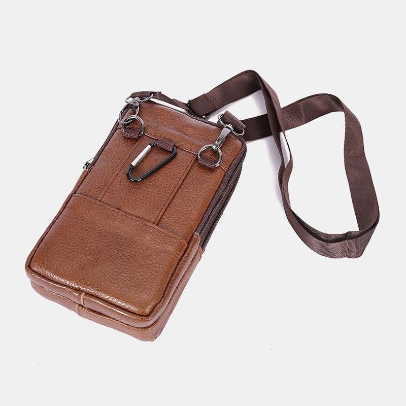 Miesten Kestävä Läppä Magneettinappinappimalli Vyölaukku Hengittävä Mauton Vyölaukku 6.5 Tuuman Puhelinlaukku Crossbody Laukut Olkahihnalla