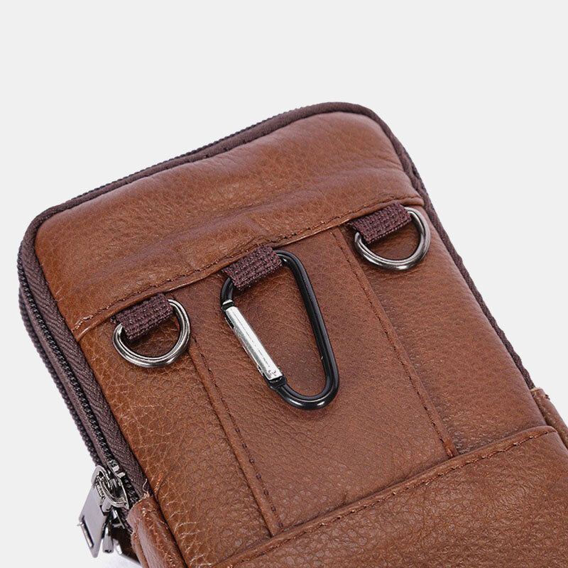 Miesten Kestävä Läppä Magneettinappinappimalli Vyölaukku Hengittävä Mauton Vyölaukku 6.5 Tuuman Puhelinlaukku Crossbody Laukut Olkahihnalla