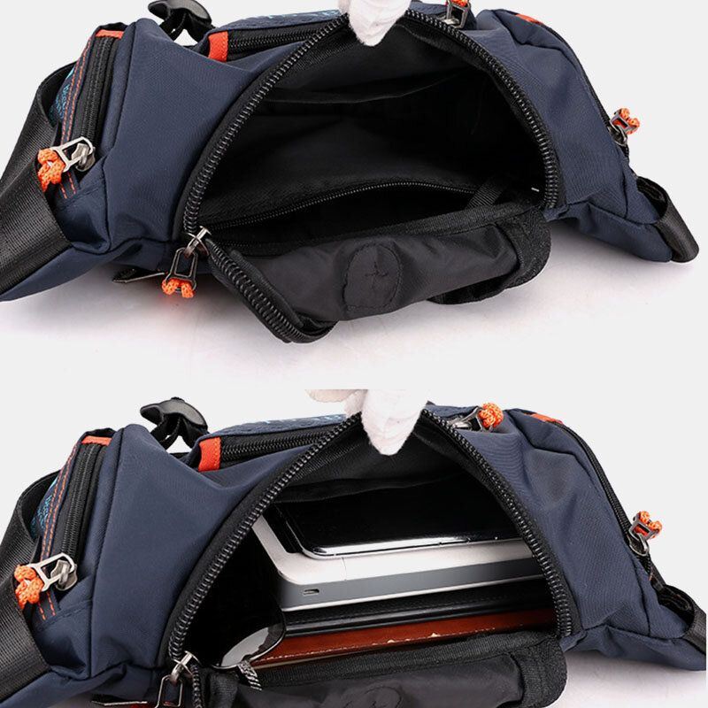 Miesten Muoti Monitoiminen Olkalaukku Crossbody Laukku Vyötärölaukku