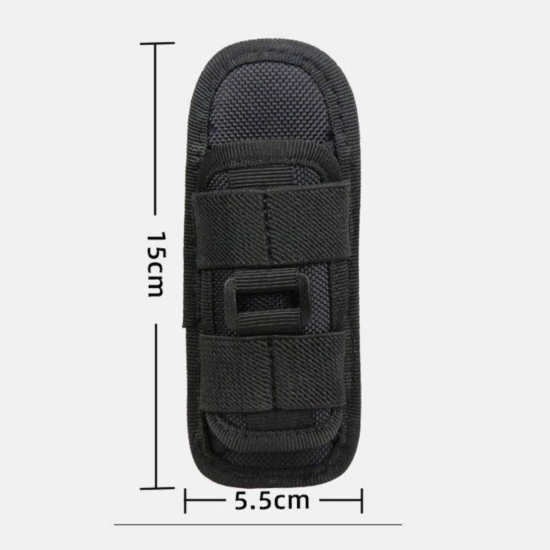 Miesten Nylon Kannettava Outdoor Vuorikiipeily 360 Astetta Pyörivä Taskulamppu Hiha Kulutusta Kestävä Taktinen Laukku Vyötärölaukku