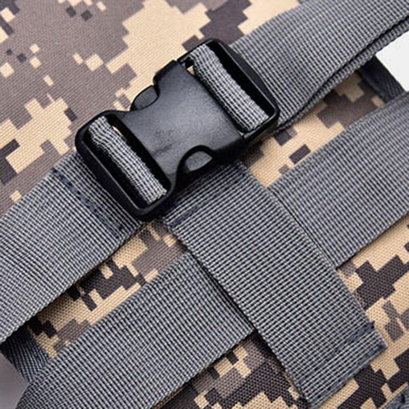 Miesten Nylon Naamiointi Tactical Outdoor Sport Monitoimi Vedenpitävä Vyötärölaukku Jalkalaukku Olkalaukku Ratsastukseen