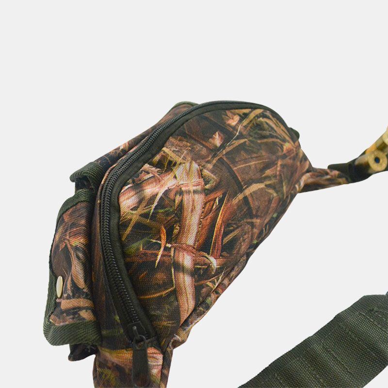 Miesten Oxford Camouflages Monitoimiset Outdoor Metsästys Vyötärölaukku Säädettävä Tactical Laukku