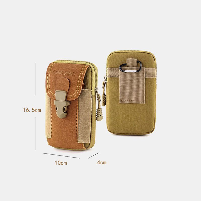 Miesten Oxford Cloth Multi-carry Mini Vyötärölaukku Vyölaukku Fanny Pack Tactical Laukku Puhelinlaukku