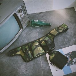 Miesten Unisex-hip-hop-tyylinen Naamiointi Street Fashion -ulkokäyttöinen Monitaskuinen Luotilaukku Vyötärölaukku Rintalaukku