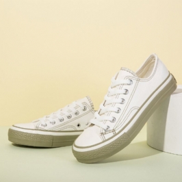 Naiset Rakastavat Sisustus Kangas Päälliset Lace Up Flats Kengät