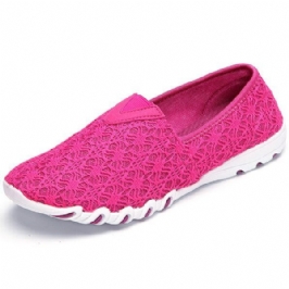Naisten Hollow Out Mesh Slip On Hengittävä Litteä Loafer