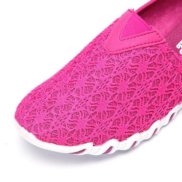 Naisten Hollow Out Mesh Slip On Hengittävä Litteä Loafer