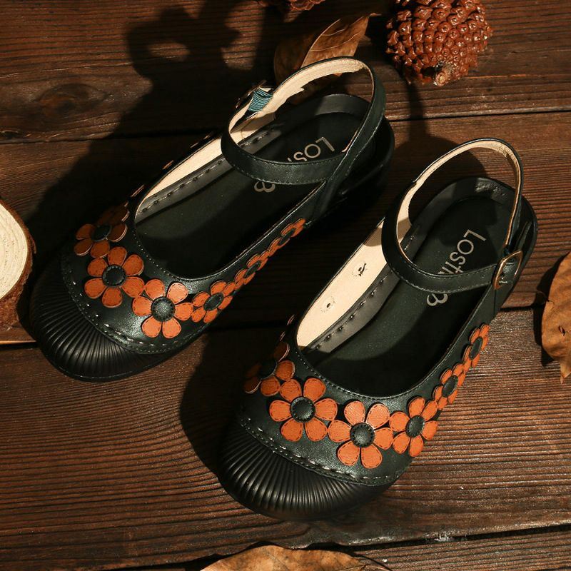 Naisten Kukkaliitos Hengittävä Slingback-solki