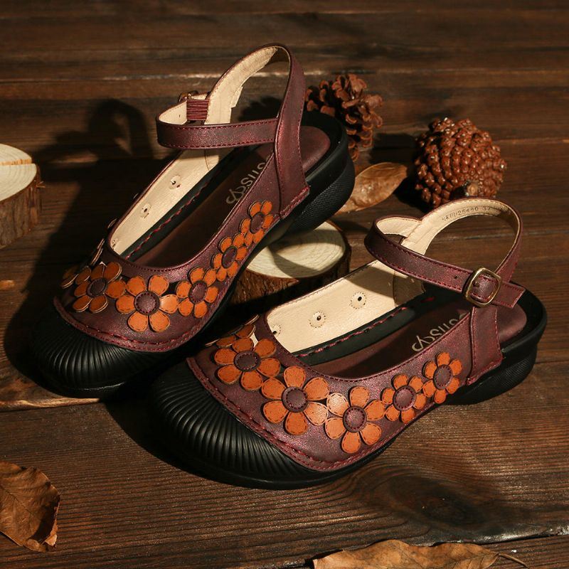 Naisten Kukkaliitos Hengittävä Slingback-solki