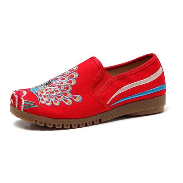 Naisten Loafers Flower Slip On Mukavat Litteät Vapaa-ajan Kengät