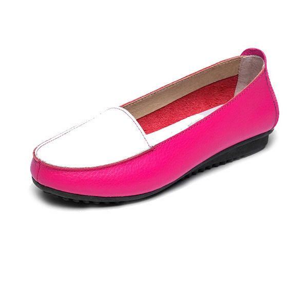 Naisten Muoti Syksyiset Slip On Pehmeät Pohjalliset Kengät Liukumattomat Loaferit