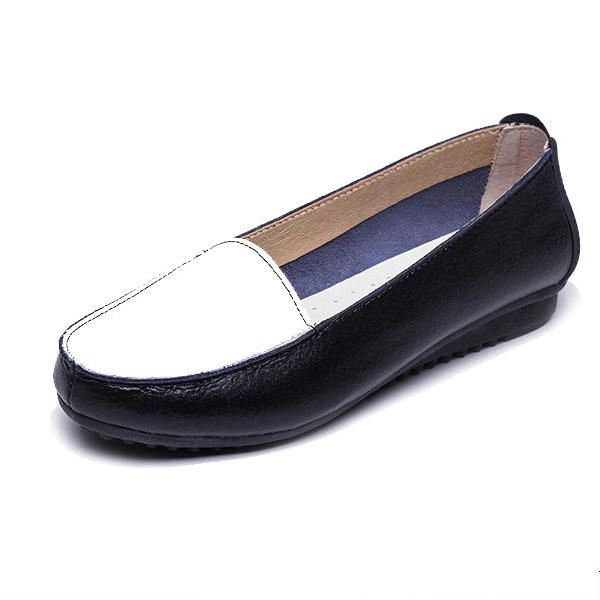 Naisten Muoti Syksyiset Slip On Pehmeät Pohjalliset Kengät Liukumattomat Loaferit