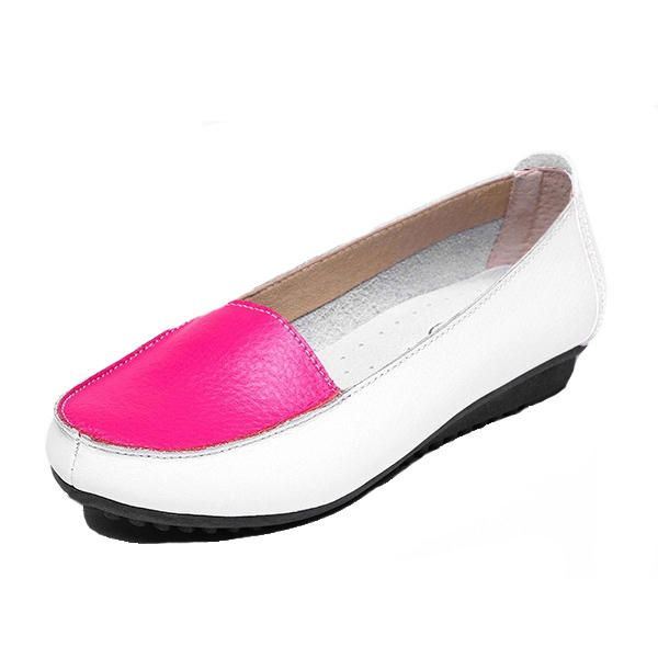 Naisten Muoti Syksyiset Slip On Pehmeät Pohjalliset Kengät Liukumattomat Loaferit