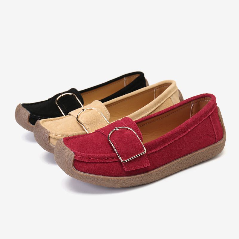 Naisten Pehmeä Pohjasolki Hengittävä Rento Slip On Flats