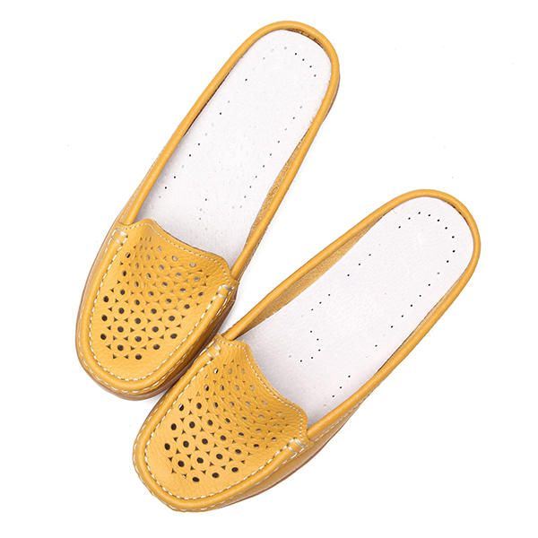 Naisten Pehmeät Onttoiset Pyöreäkärkiset Penny-loaferit