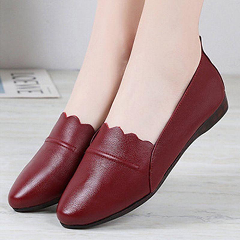 Naisten Pitsikoristelu Mukava Pehmeä Pohja Rento Slip On Flats Loafers