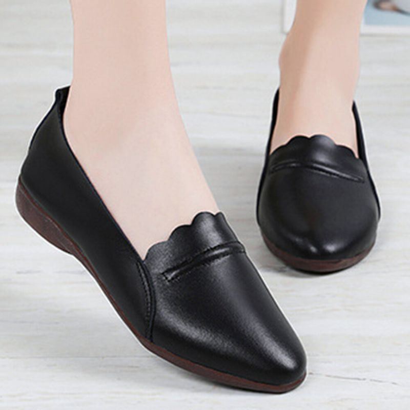 Naisten Pitsikoristelu Mukava Pehmeä Pohja Rento Slip On Flats Loafers