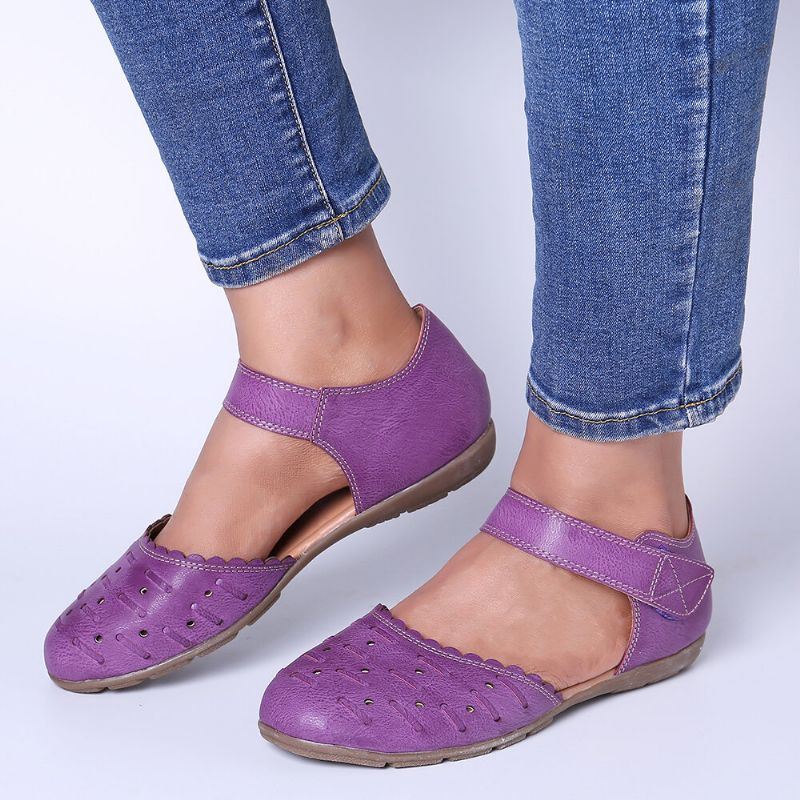 Naisten Rento Hollow Out Hoop Loop Flats