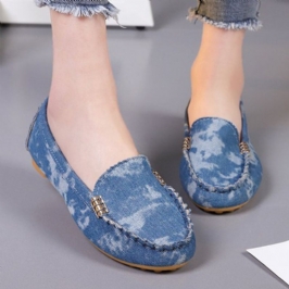 Naisten Stricing Liukumaton Pehmeä Pohja Rento Slip On Loafers