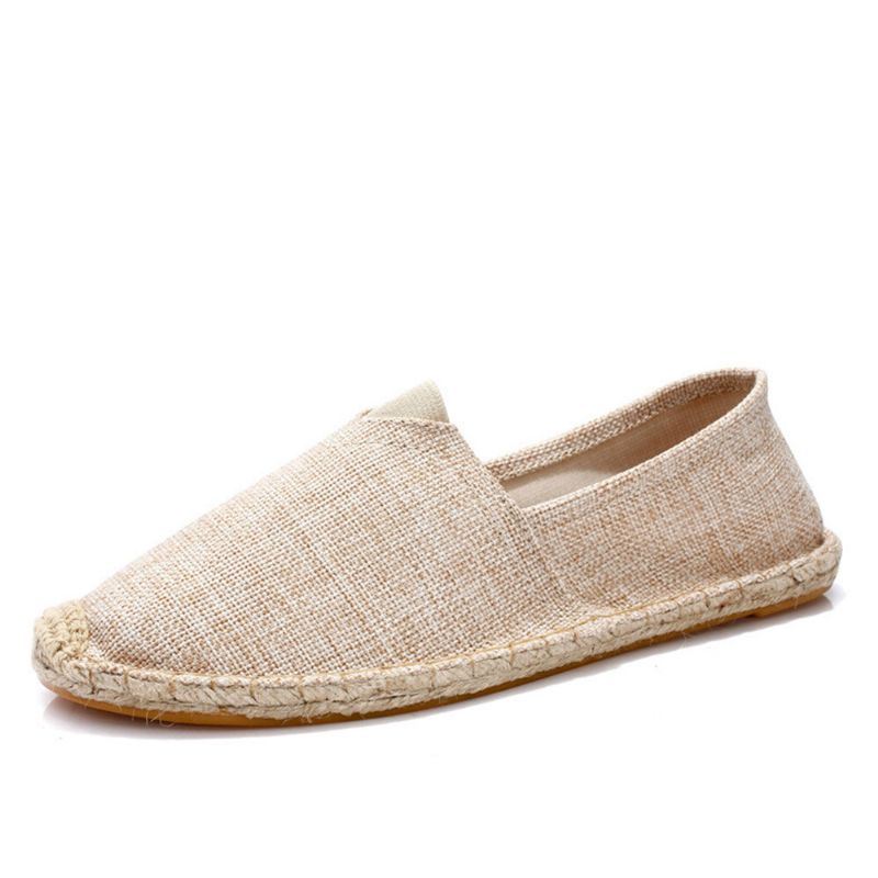 Naisten Suurikokoiset Yksiväriset Espadrillit Fisherman Tasaiset Kengät