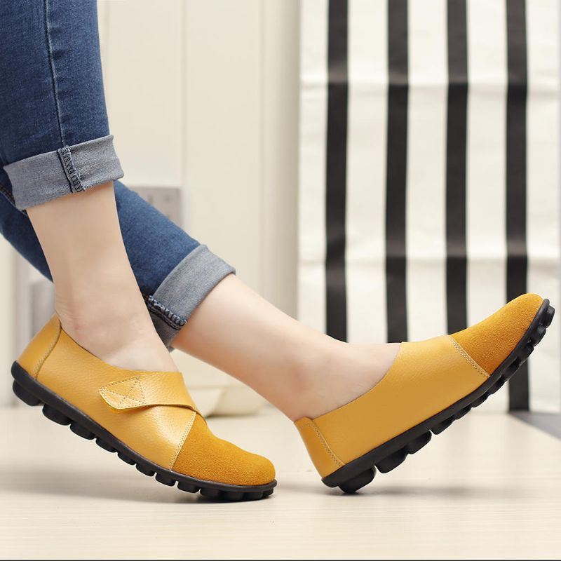 Naisten Tasaiset Kengät Slip On Mukavat Loafers-kengät