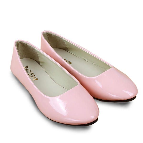 Naisten Tasaiset Rento Mukavat Teräväkärkiset Pu Muoti Slip On Litteät Loafers Kengät