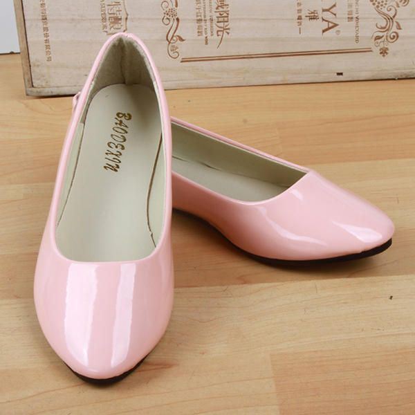 Naisten Tasaiset Rento Mukavat Teräväkärkiset Pu Muoti Slip On Litteät Loafers Kengät