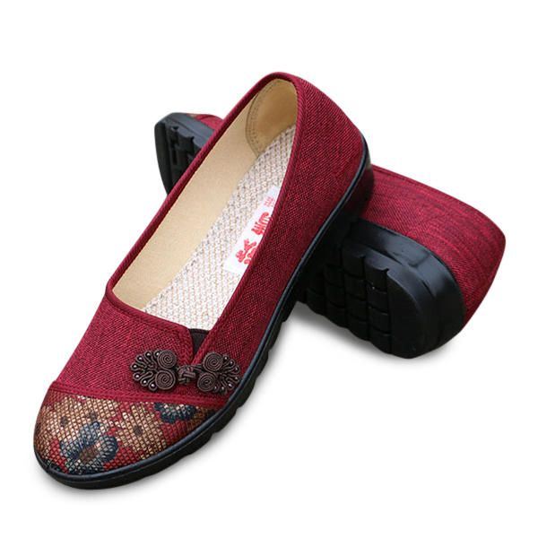 Naisten Vapaa-ajan Tyylikkäät Kengät Hengittävät Slip-on Loaferit Hikeä Imevät Laatat