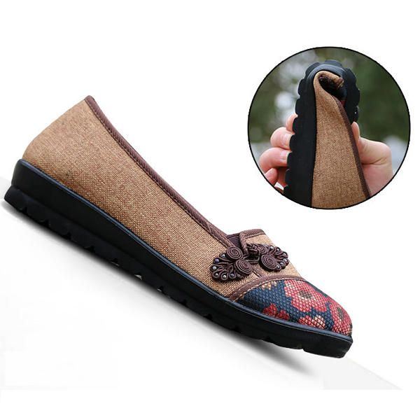 Naisten Vapaa-ajan Tyylikkäät Kengät Hengittävät Slip-on Loaferit Hikeä Imevät Laatat