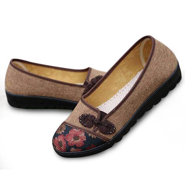 Naisten Vapaa-ajan Tyylikkäät Kengät Hengittävät Slip-on Loaferit Hikeä Imevät Laatat