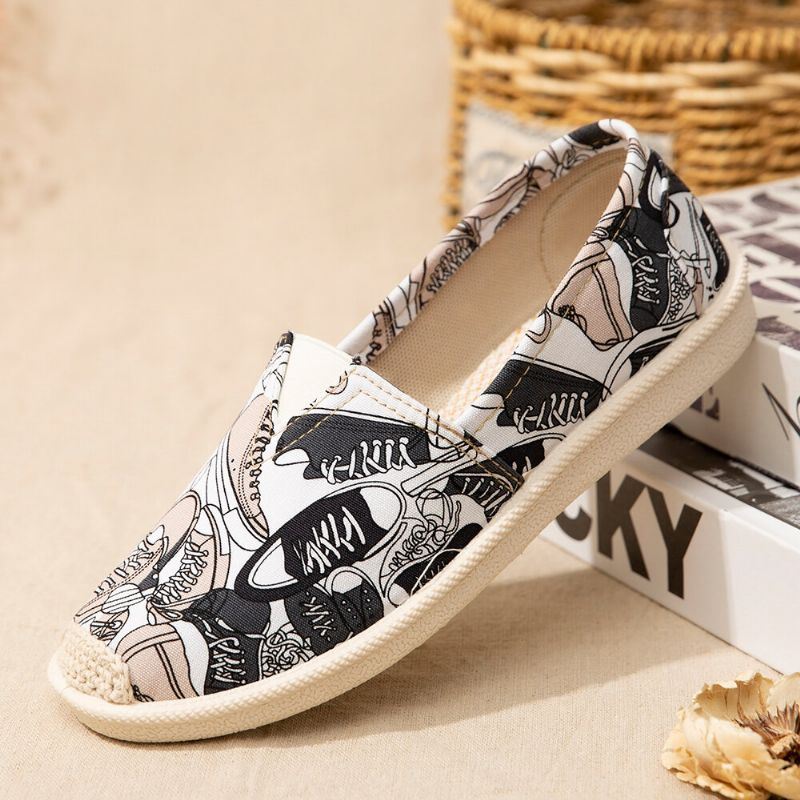 Naisten Vapaa-ajan Tyylikkäät Pehmeät Pyöreät Toe Loafers -kengät